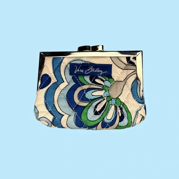 Vera bradley kiss lock 2025 coin purse